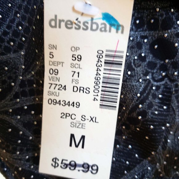 Collections Women's Black Silver Floral Semi Sheer Open Front Cardigan Jacket - Picture 11 of 13